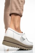 PANTOFI ALBI PIELE NATURALA 1SP150-1