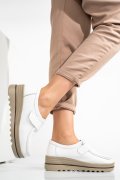 PANTOFI ALBI PIELE NATURALA 1SP150-1