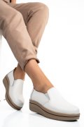 PANTOFI ALBI PIELE NATURALA 1SP160