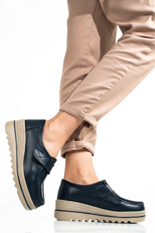 Pantofi navy piele naturala 1sp150-1