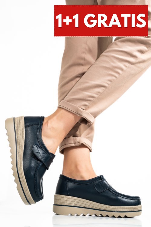 Pantofi navy piele naturala 1sp150-1