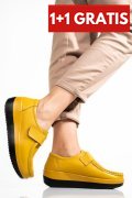 MOCASINI YELLOW PIELE NATURALA 1SP157