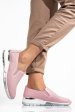 Pantofi sport pink piele naturala 6sp212