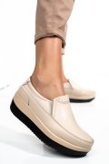 PANTOFI BEIGE PIELE NATURALA 1SP158