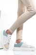 Pantofi sport white blue piele naturala aspw211
