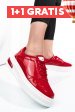 Pantofi sport rosii piele naturala aspw202340