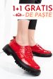 Pantofi sport rosii piele naturala tsp5007