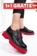 Pantofi black red csprl018