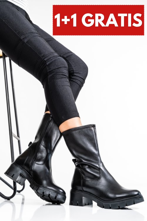 Cizme femei piele naturala negre vb083203