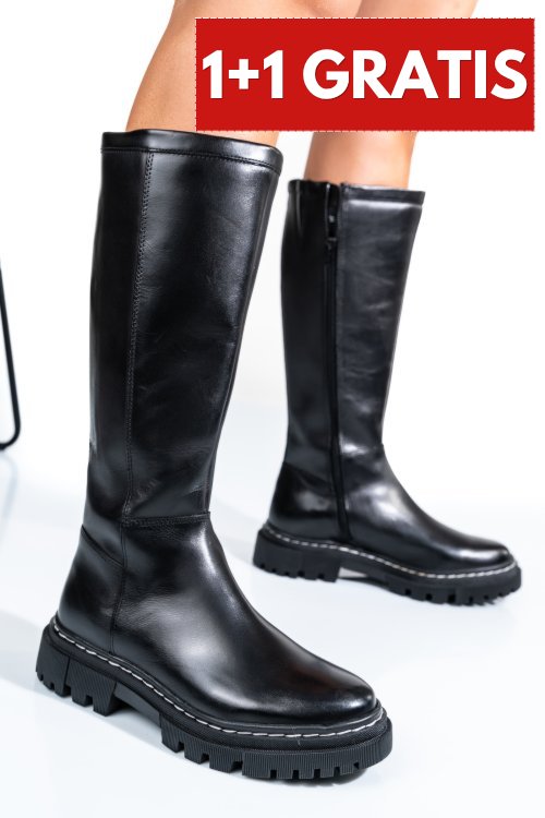 Cizme dama piele naturala negre bs77b063206