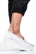PANTOFI ALBI PIELE NATURALA HSP17-89