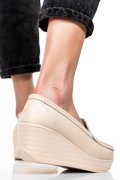 PANTOFI BEJ PIELE NATURALA HSP17-89