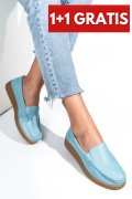 BALERINI LIGHT BLUE PIELE NATURALA 1SP121
