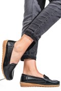 MOCASINI NEGRI PIELE NATURALA FSPZ1803