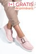 Pantofi sport roz piele naturala tsp5010