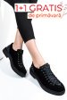 Pantofi black suede bsp050