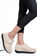 MOCASINI BEIGE PIELE NATURALA 1SP157