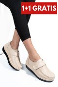 MOCASINI BEIGE PIELE NATURALA 1SP157