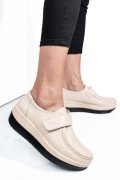 MOCASINI BEIGE PIELE NATURALA 1SP157