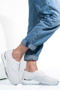 PANTOFI SPORT WHITE PIELE NATURALA 6SP213