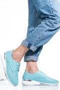 PANTOFI SPORT LIGHT BLUE PIELE NATURALA 6SP213