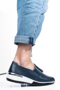 PANTOFI SPORT NAVY PIELE NATURALA 6SP212