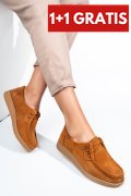 MOCASINI CAMEL PIELE NATURALA INTOARSA 8SP517-1