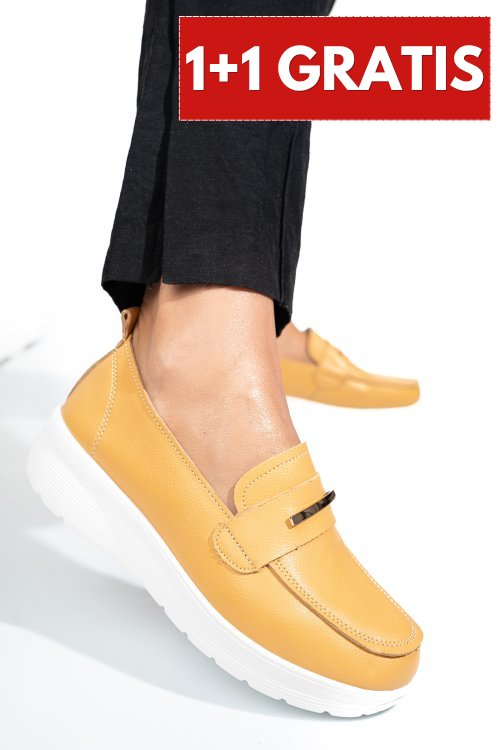 Mocasini yellow piele naturala 6sp811