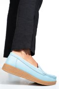 MOCASINI LIGHT BLUE PIELE NATURALA 1SP121-2