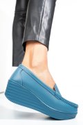 PANTOFI ALBASTRI PIELE NATURALA HSP17-89