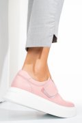 PANTOFI SPORT ROZ PIELE NATURALA ASP76219