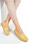 MOCASINI YELLOW PIELE NATURALA FSPZ2016