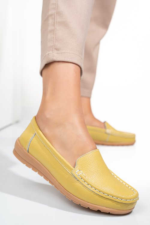 Mocasini yellow piele naturala fspz2016