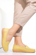MOCASINI YELLOW PIELE NATURALA FSPZ2016
