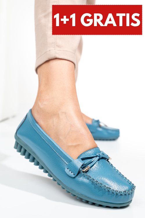 Mocasini blue piele naturala fspz8817