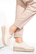 PANTOFI BEIGE PIELE NATURALA 1SP151-1