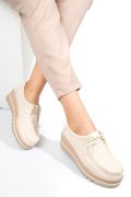PANTOFI BEIGE PIELE NATURALA 1SP151-1