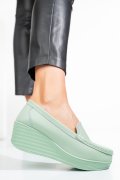 PANTOFI VERDE DESCHIS PIELE NATURALA HSP17-89