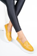 MOCASINI GALBENI PIELE NATURALA ASP2318