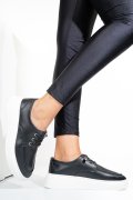 PANTOFI SPORT NEGRI PIELE NATURALA ASP23146