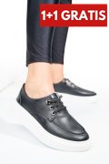 PANTOFI SPORT NEGRI PIELE NATURALA ASP23146