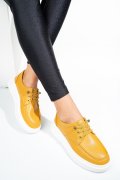 PANTOFI SPORT GALBENI PIELE NATURALA ASP23146
