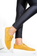 PANTOFI SPORT GALBENI PIELE NATURALA ASP23146