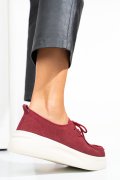 MOCASINI VISINII PIELE NATURALA INTOARSA 2SP031