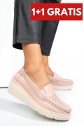PANTOFI ROZ PIELE NATURALA 3SP107