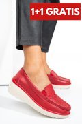PANTOFI ROSII PIELE NATURALA 3SP107
