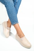PANTOFI BEJ PIELE NATURALA 3SP109