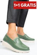 PANTOFI VERZI PIELE NATURALA 3SP109