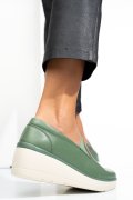 PANTOFI VERZI PIELE NATURALA 3SP109