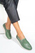 PANTOFI VERZI PIELE NATURALA 3SP109